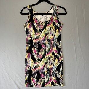 Tattoo Womens Tropical Mini Dress Size Small Beach Vacation Resortwear Summer